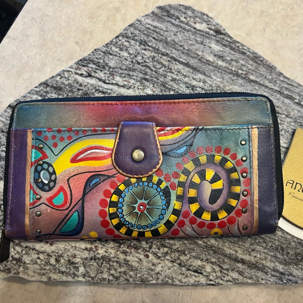 Anuschka hand painted wallet